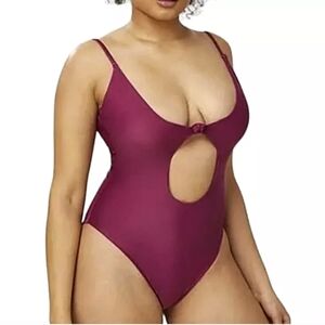 Andie The Santorini Swim in Plum Size Medium,NWT
